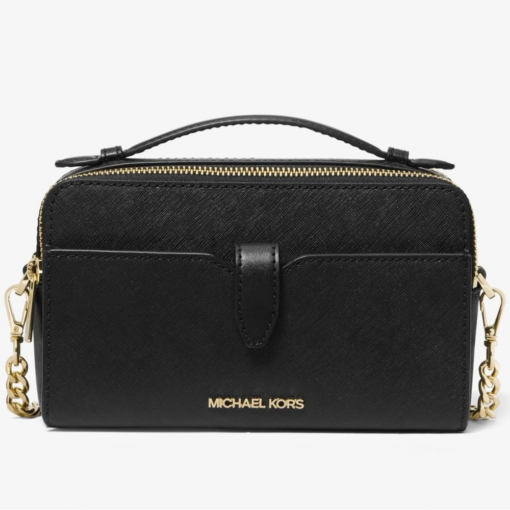 Michael Kors Jet Set saffiano leather medium crossbody.
